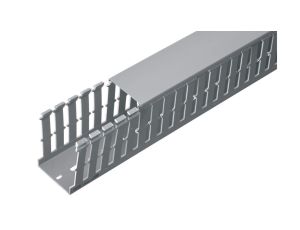 Korytko grzebieniowe samogasnące 8/12/8 80x100 szare z pokrywą PV UV /2m/ (opak. 24m)