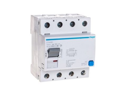 Wyłącznik różnicowoprądowy 4P 125A 0,3A typ A CFA490