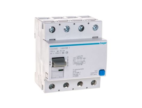 Wyłącznik różnicowoprądowy 4P 125A 0,03A typ A CDA490