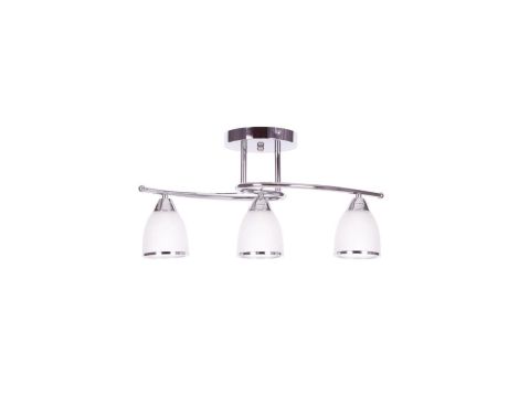 Lampa sufitowa SAMIRA szklane mleczne klosze, chromowane elementy K-JSL-8090/3 CHR Kaja Lighting