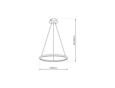 Lampa wisząca ZOE S czarna dekoracyjna w nowoczesnym stylu, E27 10167 TK Lighting