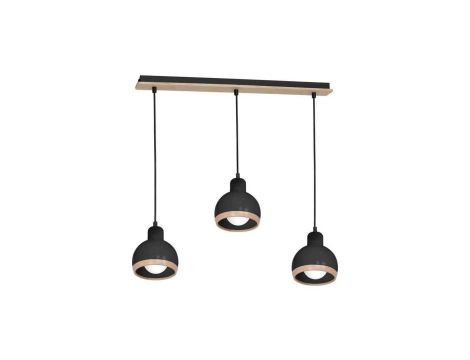 Lampa wisząca ze szklanym, grafitowym kloszem SOL 10084 TK Lighting