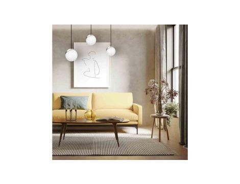 Lampa podłogowa ze złotymi nóżkami i białym abażurem UMBERTO na gwint E27 6637 TK Lighting