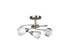Lampa sufitowa stylowa na E14 do sypialni PLATO K-JSL-6059/3 AB Kaja Lighting