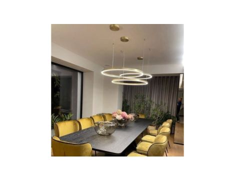 LAMPA WISZĄCA DUŻA ZŁOTA MIDWAY LP-033/1P L GD LIGHT PRESTIGE