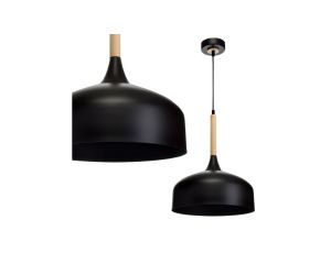 Lampa wisząca DELTA z bursztynowym szklanym kloszem, ma E14 K-5160 Kaja Lighting