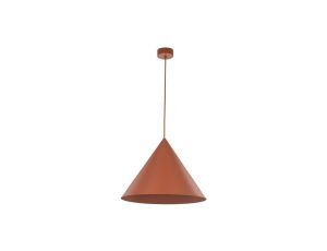 Lampa wisząca CONO w kolorze ceglanym do nowoczesnego salonu, gwint na E27 10089 TK Lighting