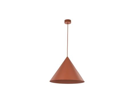 Lampa wisząca CONO w kolorze ceglanym do nowoczesnego salonu, gwint na E27 10089 TK Lighting