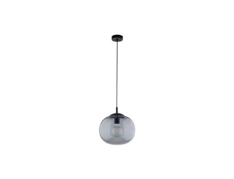 Lampa wisząca z kulistym, czarnym kloszem ze szkła VIBE 1xE27 4837 TK Lighting