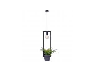 Lampa wisząca czarna z kwietnikiem z serii ESTERA K-4038 Kaja Lighting