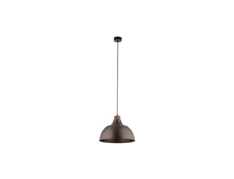 Lampa wisząca CAP BROWN w stylu rustykalnym, stalowy brązowy klosz z gwintem E27 6926 TK Lighting