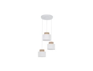 Lampa wisząca 3xE27 biała DUO 2594 TK Lighting