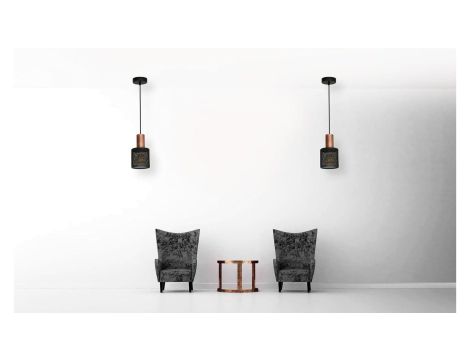 Lampa sufitowa SITYA BLACK, styl loftowy, odkryte żarówki E27 K-4382 Kaja Lighting