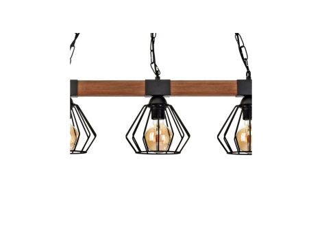 Lampa wisząca GAMMA, szklany grafitowy pojedynczy klosz Ø14 cm na E14 K-5165 Kaja Lighting