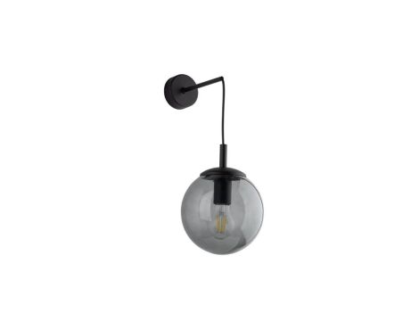 Kinkiet ze szklanym grafitowym kloszem śr. 18cm ESME 1xE27 5386 TK Lighting