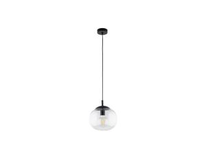 Lampa wisząca szklana kulista VIBE czarna 1xE27 4816 TK Lighting