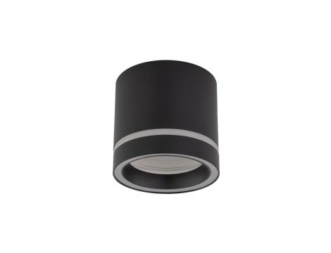 Lampa sufitowa czarna spot – tuba natynkowa JET BLACK GX 53 4351 TK Lighting
