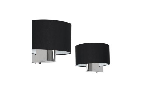 Dekoracyjny kinkiet SAVOY, góra-dół na dwie żarówki E27, szklane klosze K-4927 Kaja Lighting