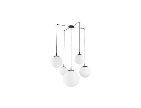 Lampa wisząca pająk z mlecznymi, szklanymi kloszami ESME 5xE27 4791 TK Lighting