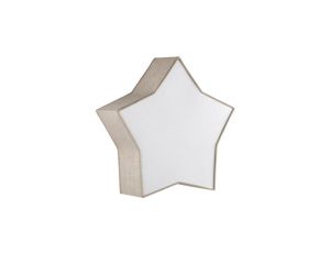 Lampa sufitowa plafon kolor lniany gwiazdka STAR LINEN 2xE27 5958 TK Lighting