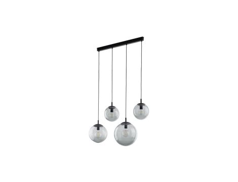 Lampa wisząca ze szklanymi, grafitowymi kloszami-kulami ESME 4xE27 5381 TK Lighting