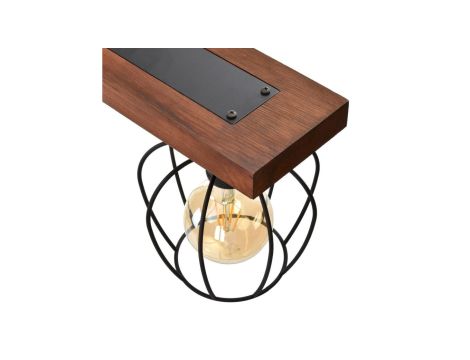 Żyrandol świecznik HARIS czarny na E14 na łańcuszku K-4970 Kaja Lighting