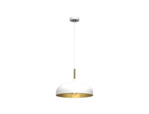 Lampa wisząca LINCOLN WHITE/GOLD 1xE27 35cm MLP8031 Milagro
