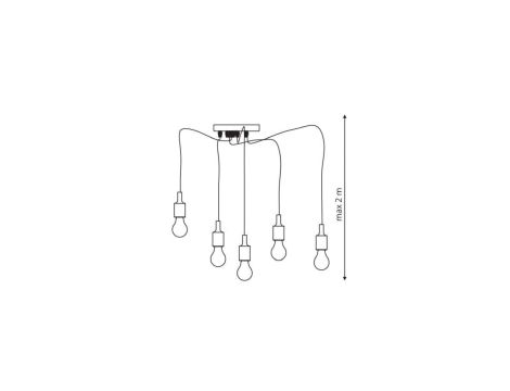 Lampa wisząca Soleto 5 LP-90082/5P Light Prestige