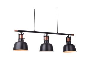 Lampa Spot GU10 Czarny z serii MILE BLACK długi downlight natynkowy 30cm GU10 do kuchni K-4406 Kaja Lighting