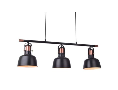 Lampa Spot GU10 Czarny z serii MILE BLACK długi downlight natynkowy 30cm GU10 do kuchni K-4406 Kaja Lighting