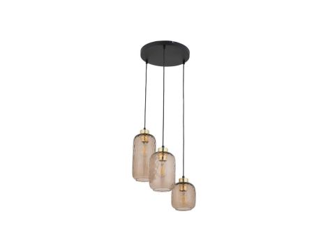 Lampa wisząca szklana PESCARA 3xE27 okrągła rozeta 4576 TK Lighting