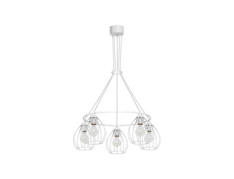 Biała listwa KAYLA z regulowanymi reflektorkami do kuchni, gwint GU10 K-4556 Kaja Lighting