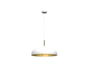 Lampa wisząca LINCOLN WHITE/GOLD 1xE27 MLP7899 Milagro