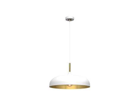 Lampa wisząca LINCOLN WHITE/GOLD 1xE27 MLP7899 Milagro
