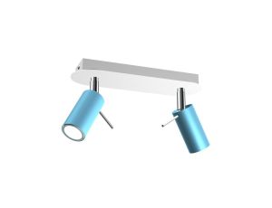Lampa sufitowa PRESTON BLUE/WHITE 2x mini GU10 MLP7623 Milagro