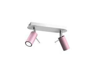 Lampa sufitowa PRESTON PINK/WHITE 2x mini GU10 MLP7627 Milagro