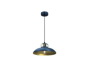 Lampa wisząca FELIX NAVY BLUE/GOLD 1xE27 MLP7714 Milagro