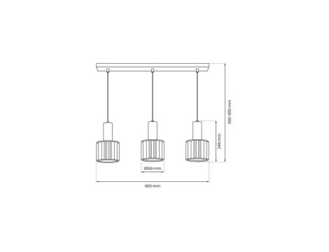 Lampka nocna z kloszem z juty E27 JUTA 5552 TK Lighting