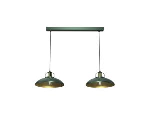 Lampa wisząca FELIX GREEN/GOLD 2xE27 MLP7710 Milagro