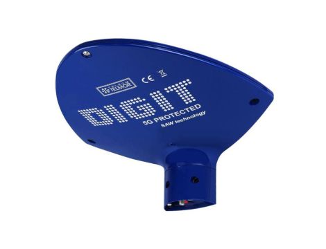 Antena telewizyjna DVB-T/T2 szerokopasmowa filtr 5G niebieska Telkom-Telmor DIGIT Activa 5G Protected