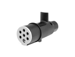 Wtyczka naczepowa typu S (czarny) 7-pin 24V plastik na kabel