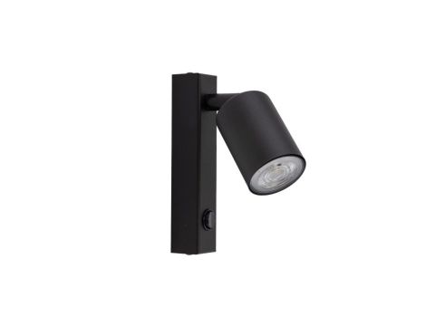 Kinkiet lampa ścienna czarna z włącznikiem TOP BLACK 5738 TK Lighting