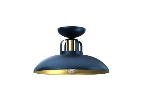 Lampa sufitowa FELIX NAVY BLUE/GOLD 1xE27 MLP7713 Milagro