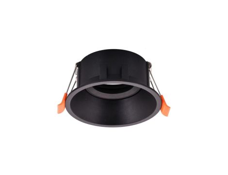 Oczko Sufitowe Podtynkowe Okrągłe Ruchome 1xGU10 IP20 Czarny MLOS7240 Milagro