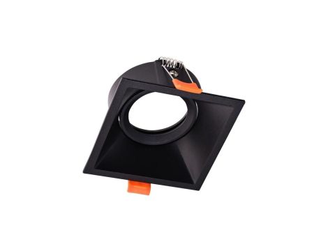 Oczko Sufitowe Podtynkowe Kwadratowe Ruchome 1xGU10 IP20 Czarny MLOS7242 Milagro