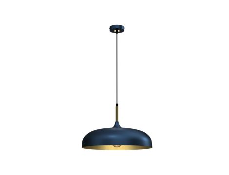 Lampa wisząca LINCOLN BLUE/GOLD 1xE27 MLP7901 Milagro