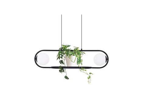 Lampa wisząca FINESTRA szklane klosze, funkcja kwietnika K-4961 Kaja Lighting