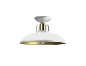 Lampa sufitowa FELIX WHITE/GOLD 1xE27 MLP7703 Milagro