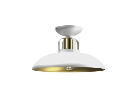 Lampa sufitowa FELIX WHITE/GOLD 1xE27 MLP7703 Milagro