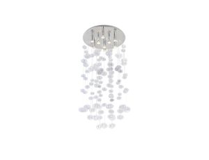 Lampa sufitowa ETELA, trzy czarno-szare klosze, gwint E27 do jadalni K-5172 Kaja Lighting